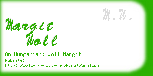 margit woll business card